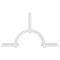 Ekena Millwork Ericson Architectural Grade PVC Gable Bracket, 84"W x 49"H x 4"D x 4"F, 14/12 Pitch GBP084X49X0404ERI00 - alternate 5